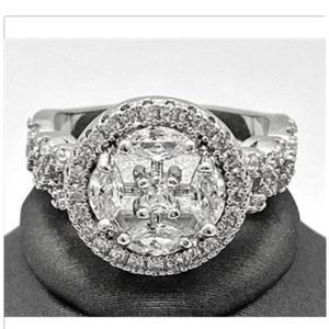 1.20 ctw White Sapphire Ring